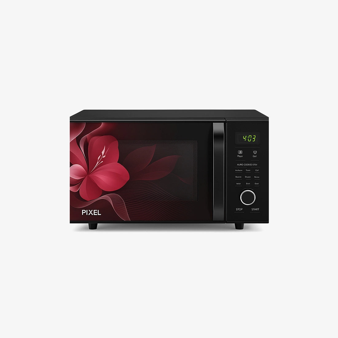 Pixel Modern Floral Microwave